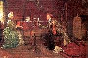 Millet, Francis David A Difficult Duet oil on canvas